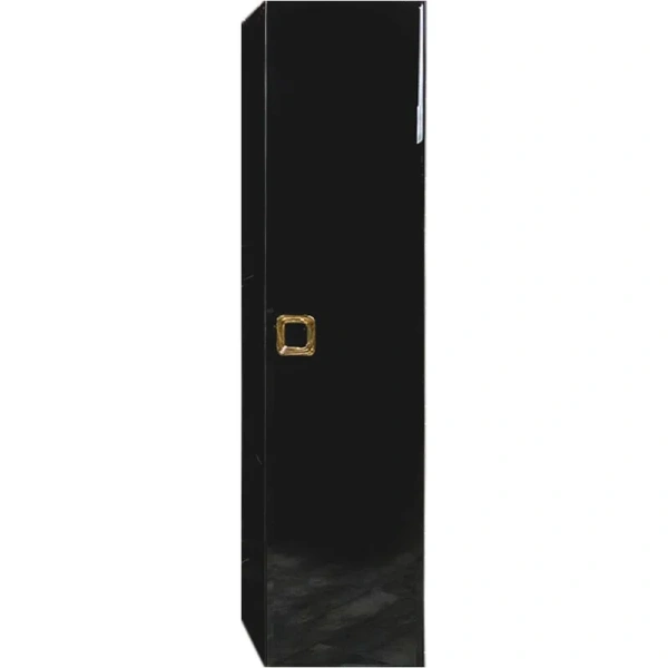 Шкаф-пенал подвесной Boheme Lucido 35 см глянцевый чёрный - фото 1