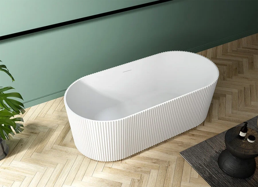 Акриловая ванна Abber 170х80 см овальная - фото 4