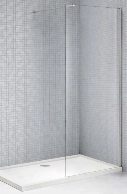 Душевая перегородка Cezares Liberta 110 см стекло прозрачное, профиль хром - фото 1