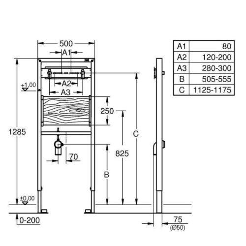 Инсталляция для раковины Grohe Rapid SL 38544000 - фото 2