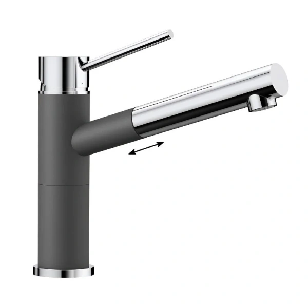 Смеситель для кухни темная скала Blanco Alta-S Compact - фото 7