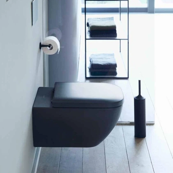 Унитаз подвесной Duravit Happy D.2 антрацит матовый - фото 1