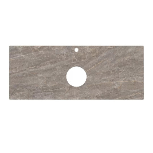 Столешница для накладных раковин Kerama Marazzi Plaza Classic 120 см Парнас пепельный лаппатированный - фото 3