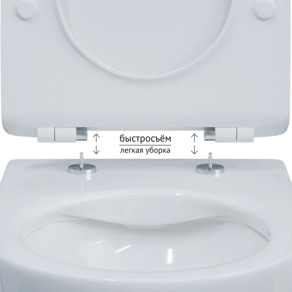 Унитаз подвесной BERGES Puma белый - фото 4