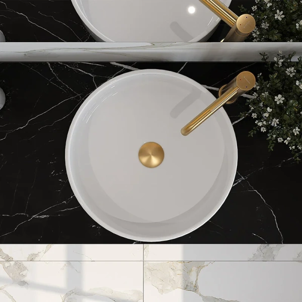 Раковина Aqueduto ESPIRAL 40 см белая глянцевая, маленькие, в форме чаши, круглой формы - фото 5