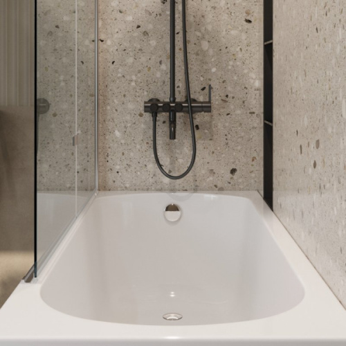 Шторка для ванны Cezares Eco 120х140 см стекло прозрачное - фото 3