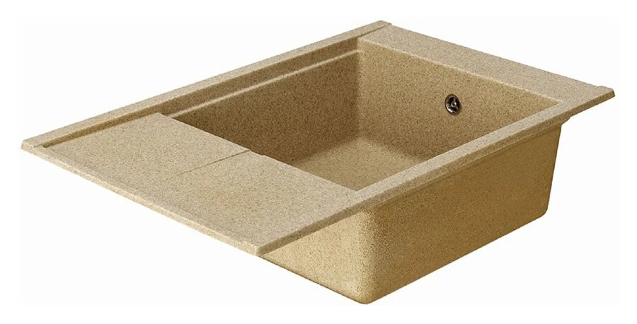 Мойка для кухни Акватон Делия 78 см латте, из искусственного мрамора - фото 3