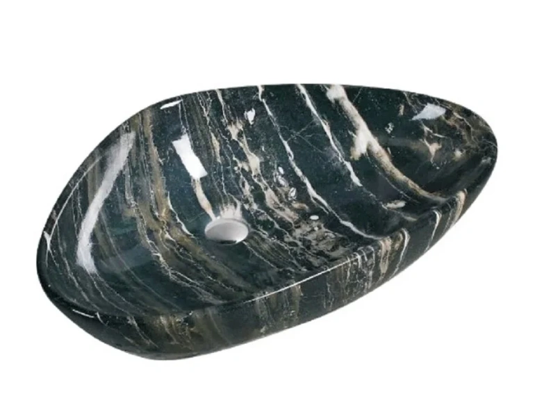 Раковина SantiLine 67 см черный мрамор - фото 1