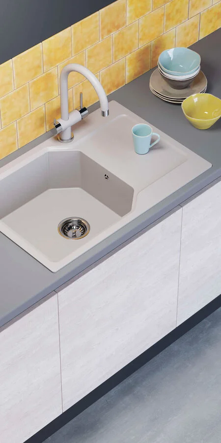 Мойка для кухни Omoikiri Yonaka 78-LB-PA 78 см пастила, врезные - фото 2