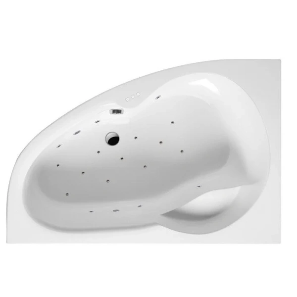 Ванна гидромассажная Excellent Newa Relax 160 x 95 см, левая, белый/хром, WAEX.NEL16.RELAX.CR - фото 1