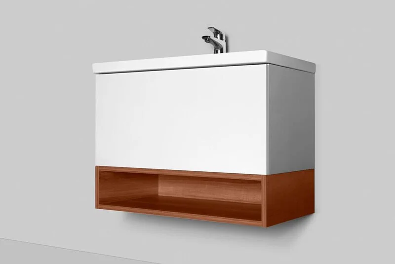 Полка Am.Pm Gem орех текстурированный index_1 - фото 3