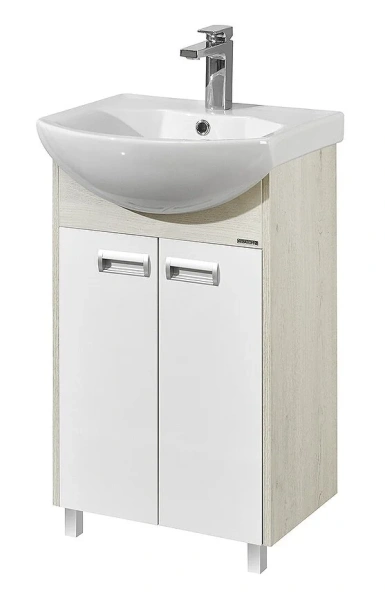 Тумба с раковиной напольная Акватон Бекка 1A210801BAC20 50 см с двумя распашными дверцами