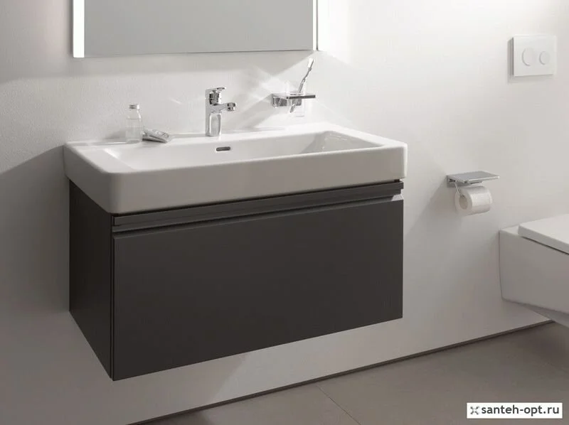 Раковина консоль Laufen Pro S 8.1396.5.000.1 85 см с полотенцедержателем - фото 4