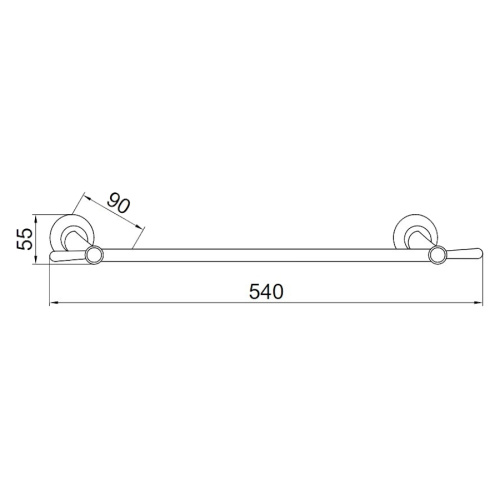 Полотенцедержатель Boheme Puro хром - фото 2