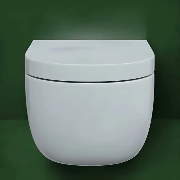 Унитаз подвесной BERGES Ego с микролифтом, современные, hi-tech, круглые - фото 5