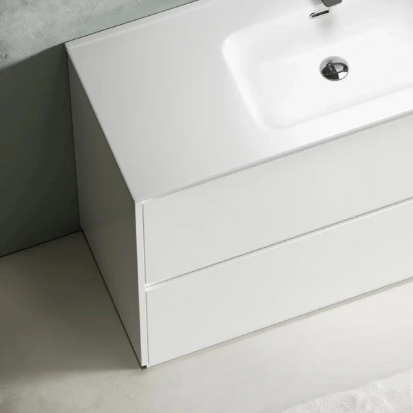 Тумба под раковину напольная Sancos Libra Floor 120 см белый глянец, комплект (набор) - фото 8