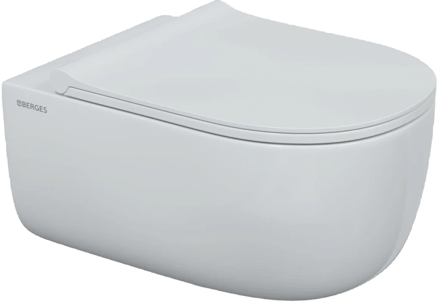 Унитаз подвесной BERGES Ego сиденье дюропласт - фото 1