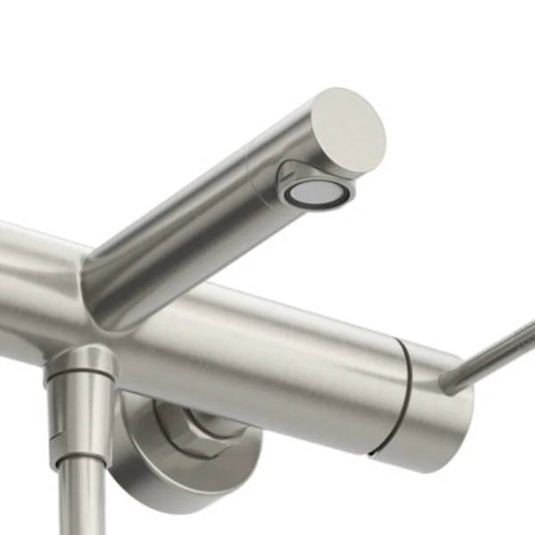 Смеситель для ванны Cezares Relax сатин, из нержавеющей стали, округлая форма - фото 5