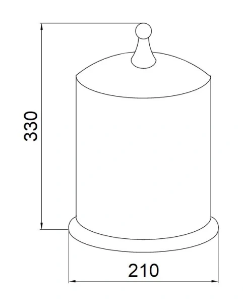 Мусорное ведро Boheme Imperiale золото - фото 2