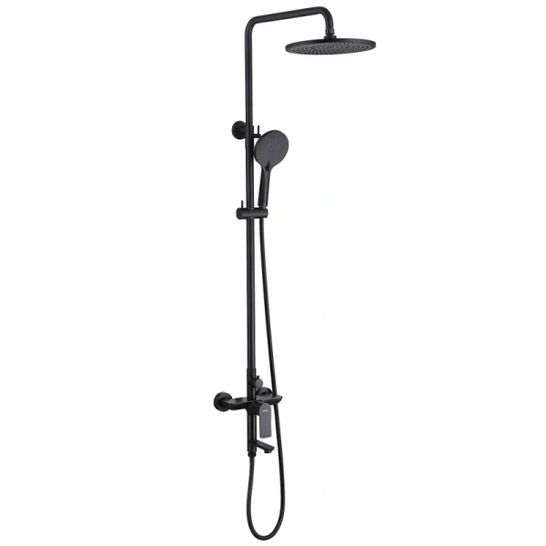 Душевая стойка Abber Weiss Insel черная матовая - фото 1