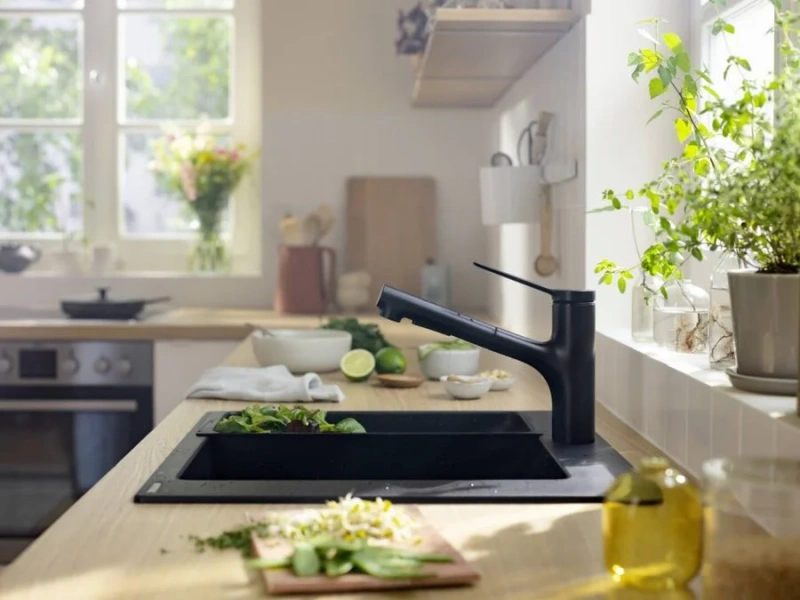Смеситель для кухни Hansgrohe Zesis M33 матовый черный - фото 3