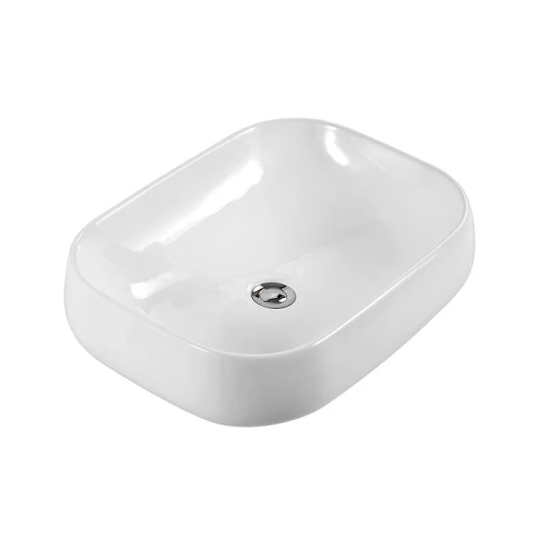 Раковина Акватек 56 см на столешницу белая, накладные (на столешницу) - фото 3