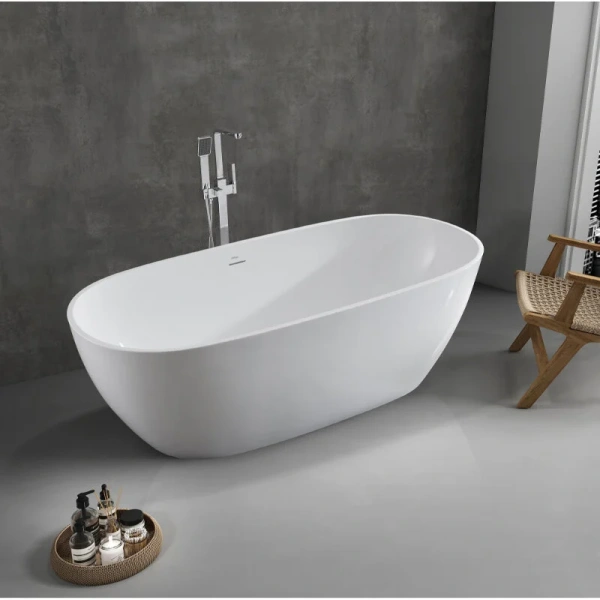 Ванна акриловая Abber AB9263-1.6, 160 x 80 см, белая, без гидромассажа - фото 5