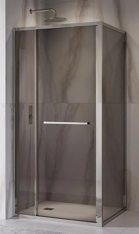 Душевой уголок RGW Leipzig LE-45 120x80 см профиль хром, стекло тонированное - фото 1