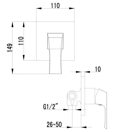 Смеситель для душа Lemark Unit LM4523C - фото 2