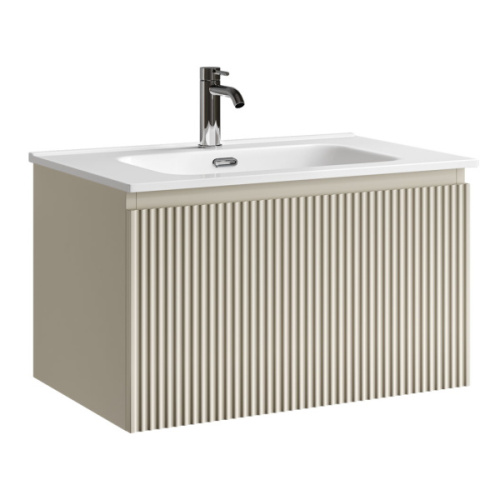 Тумба под раковину подвесная Sancos Snob R 1.0 70 см beige soft - фото 1