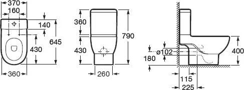 Бачок для унитаза Roca Meridian двойной слив, в наличии index_1 - фото 4