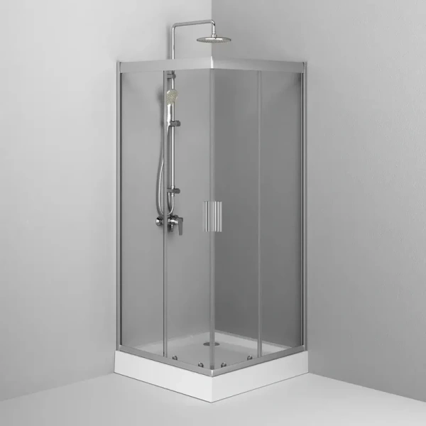 Душевой уголок Am.Pm Gem 90x90 см профиль хром матовый - фото 3