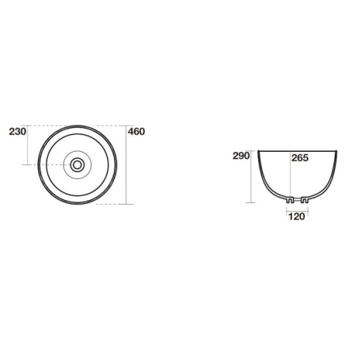 Раковина Kerasan Ciotola 46 см накладная - фото 4