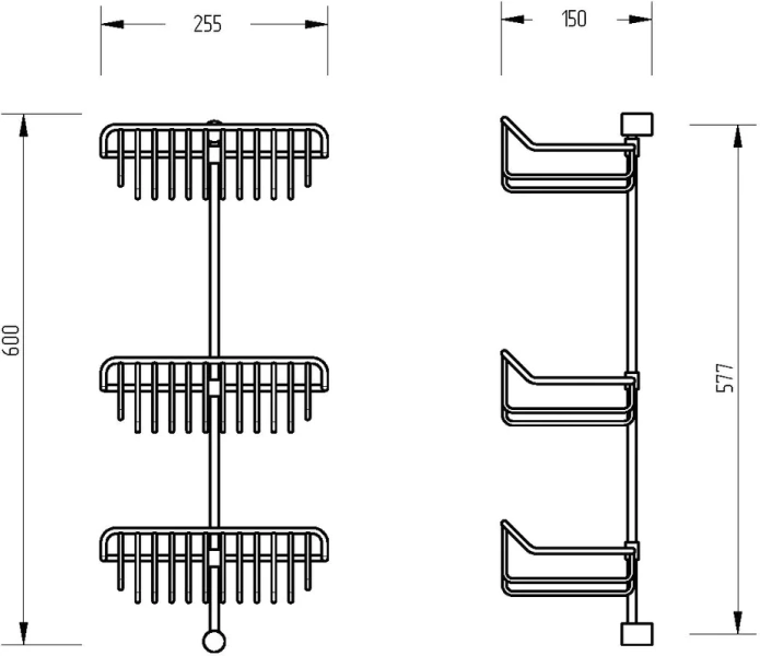 Решетка для ванной Migliore Complementi бронза, классические, ретро - фото 2