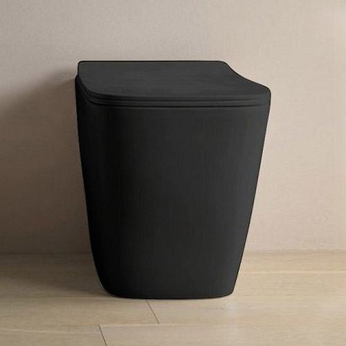 Чаша напольного унитаза, черная матовая, Artceram A16, без бачка - фото 2