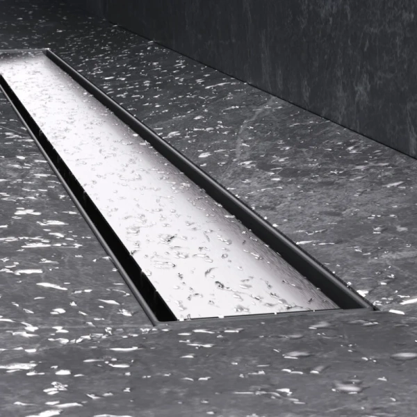 Душевой лоток Am.Pm MasterFlow 90 см хром матовый, с сухим затвором, с мокрым затвором - фото 6