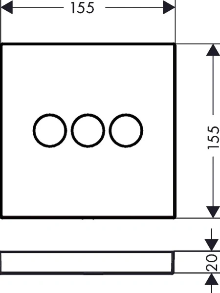 Переключатель потоков Hansgrohe ShowerSelect хром, в наличии - фото 2