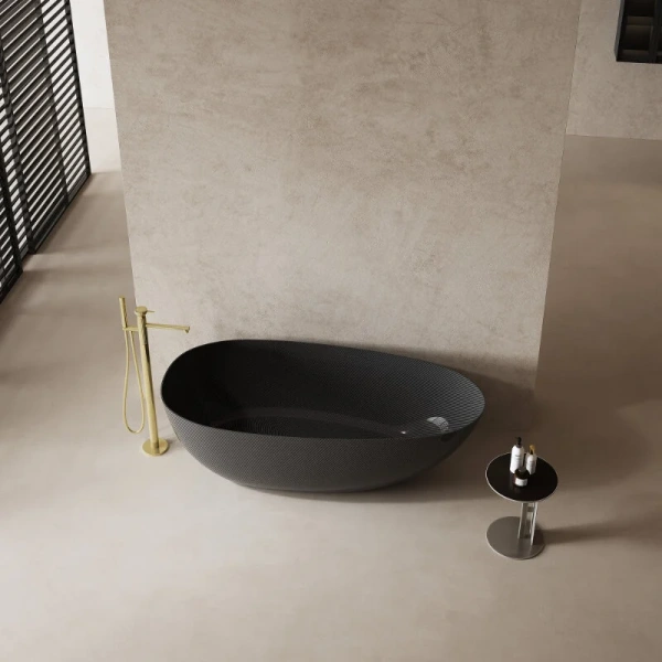 Ванна карбоновая Abber Karbon 170x80 см овальная, овальные - фото 5