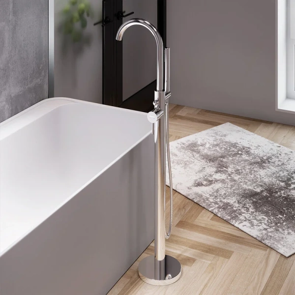 Смеситель для ванны Damixa Gala 365000 напольный - фото 3