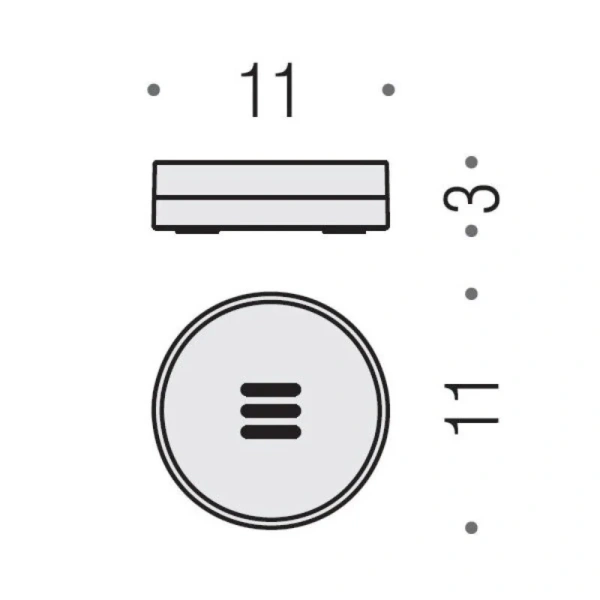 Мыльница Colombo Nordic хром, современные, hi-tech - фото 2