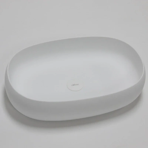 Раковина Abber Stein 58 см белая матовая, в наличии - фото 9