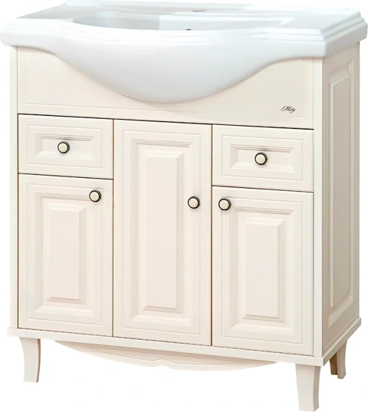 Тумба с раковиной напольная Misty Шармель 80 см с двумя ящиками, по запросу, нет в наличии - фото 2