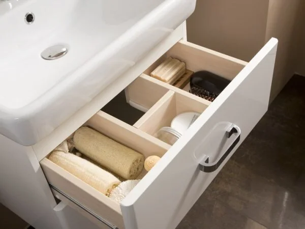 Тумба под раковину подвесная Акватон Америна 80 см белая - фото 4