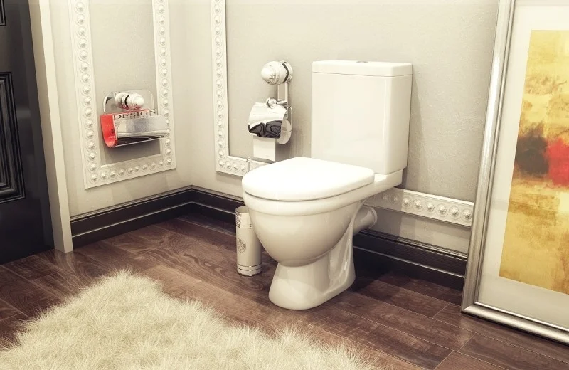 Унитаз компакт Rosa Неро сиденье с микролифтом - фото 2