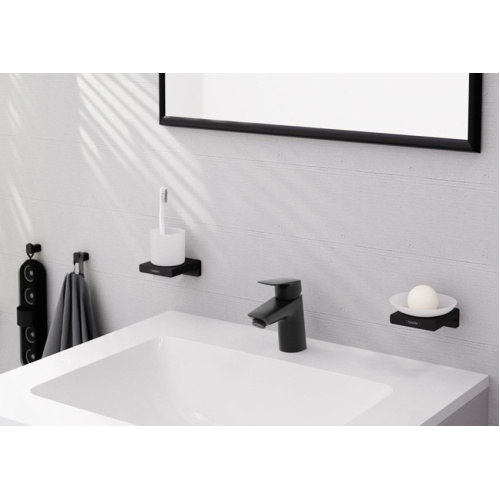 Смеситель для раковины Hansgrohe Logis черный матовый - фото 2