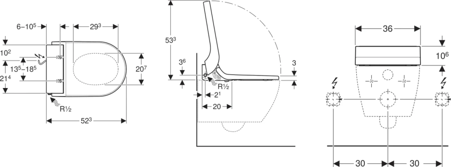 Крышка-биде Geberit AquaClean 146.074.11.1 index_2 - фото 7