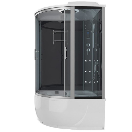 Душевой бокс, задние стенки зеркальные, стекло тонированное, Erlit Comfort ER 4350T-C2 - фото 3