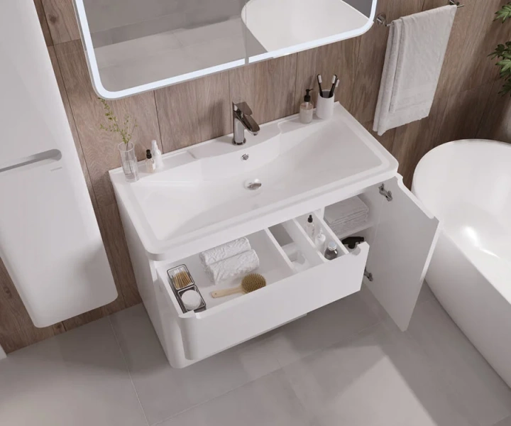 Тумба с раковиной напольная Grossman Адель 90,1 см МДФ - фото 4