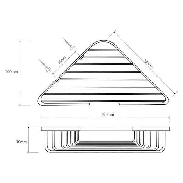 Решетка для ванной Bemeta Cytro угловая - фото 2