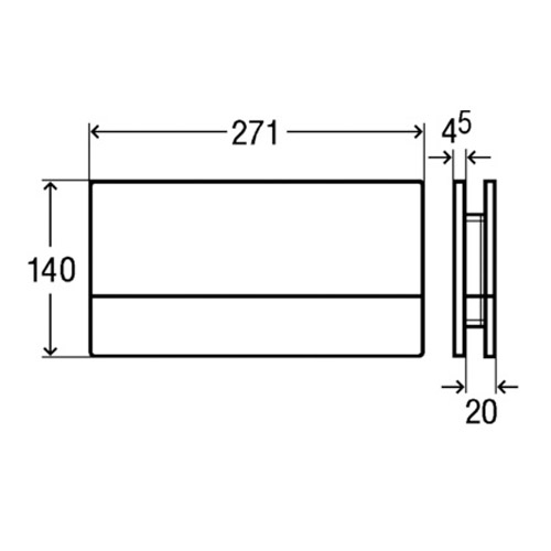Кнопка смыва, Visign for More 101, Модель 8351.1 - фото 2